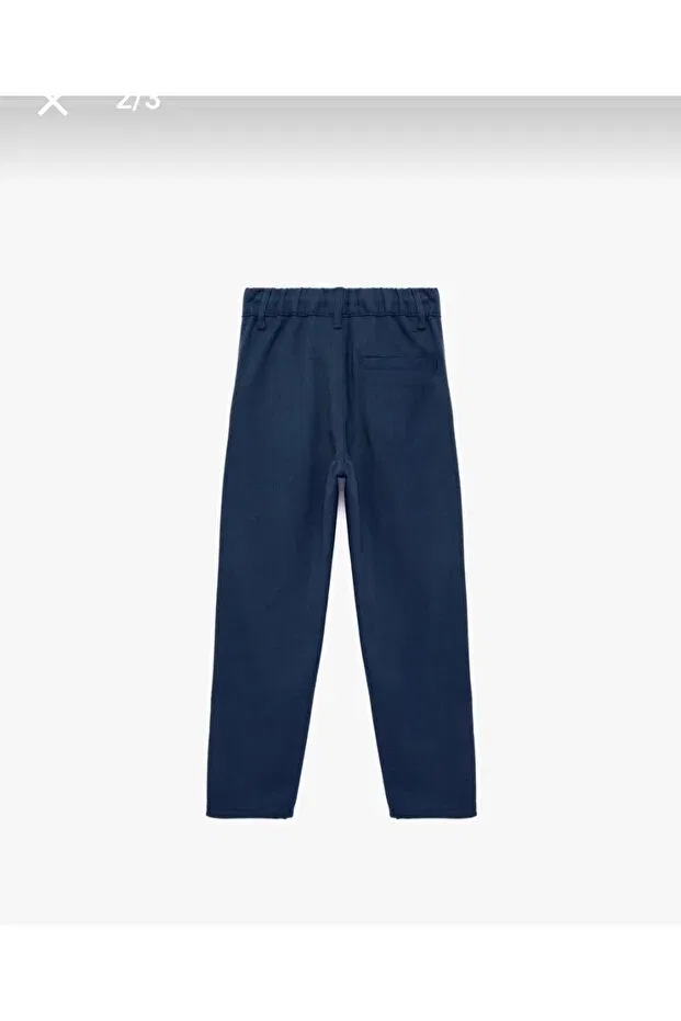 Детские брюки для девочек с эластичным поясом Bayhas, Navy Blue