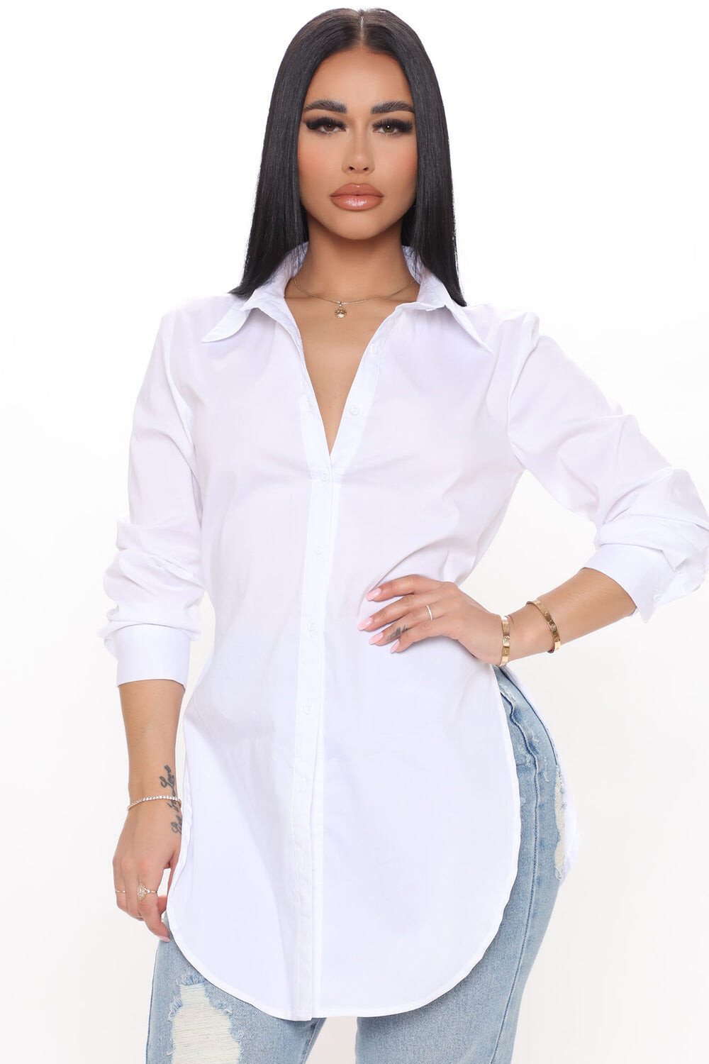 

Рубашка Fashion Nova T1341SFN, белый