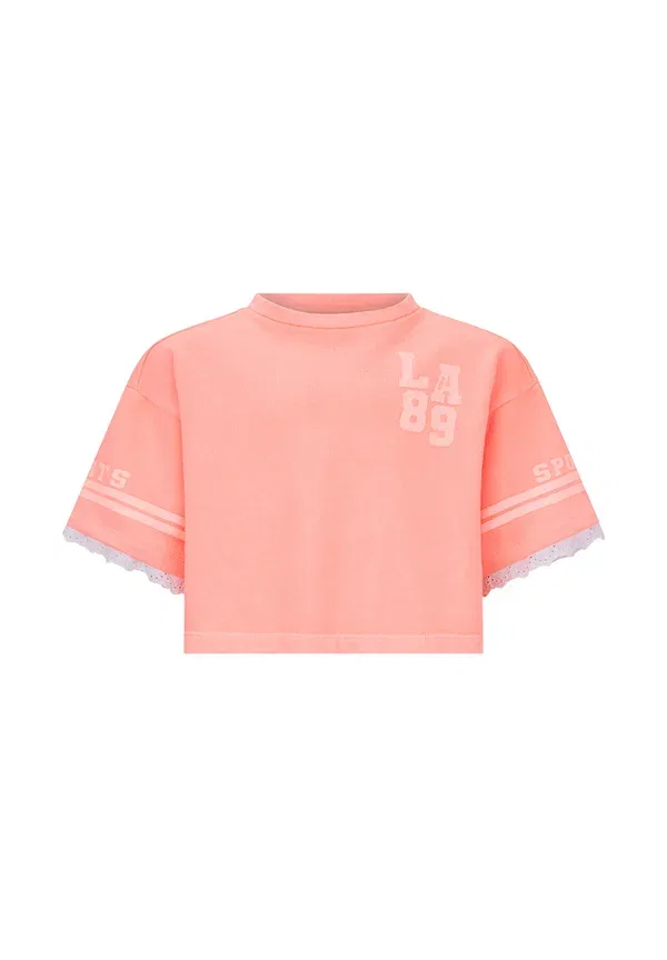 Футболка с принтом ilana Retour Jeans, Neon Coral