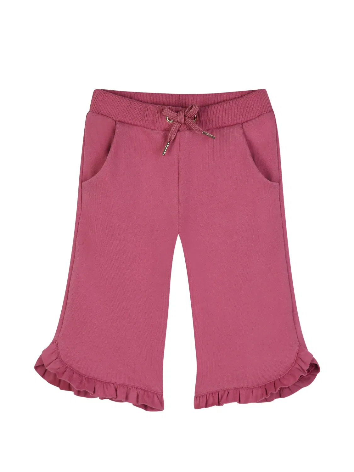 Брюки с оборками и кулиской Chloé Kids, розовый