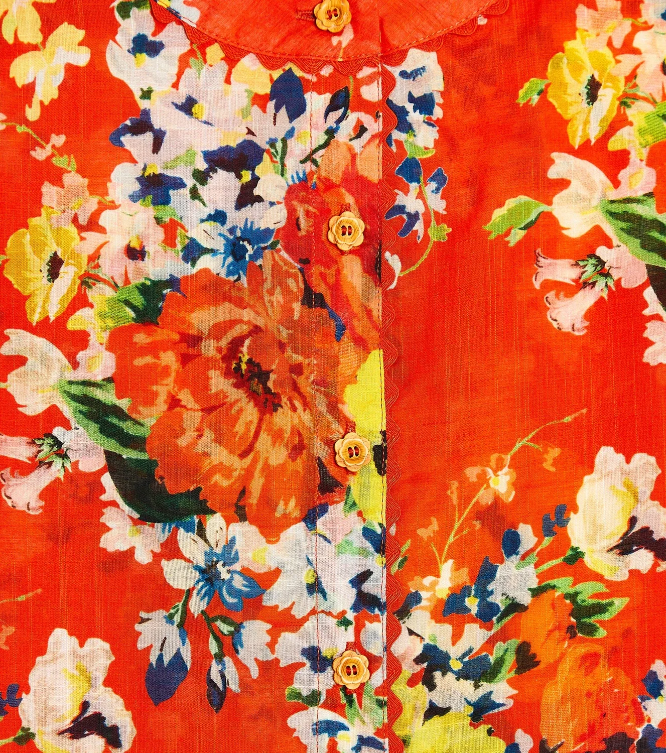 Топ Zimmermann Kids, Red Floral — фото 3