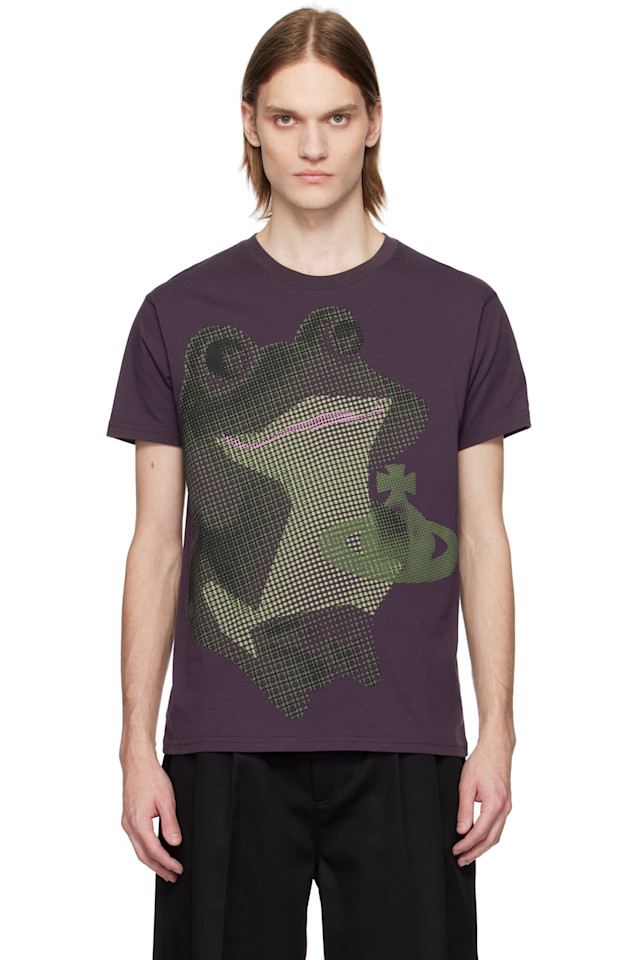 

Футболка Frog classic Vivienne Westwood, цвет plum