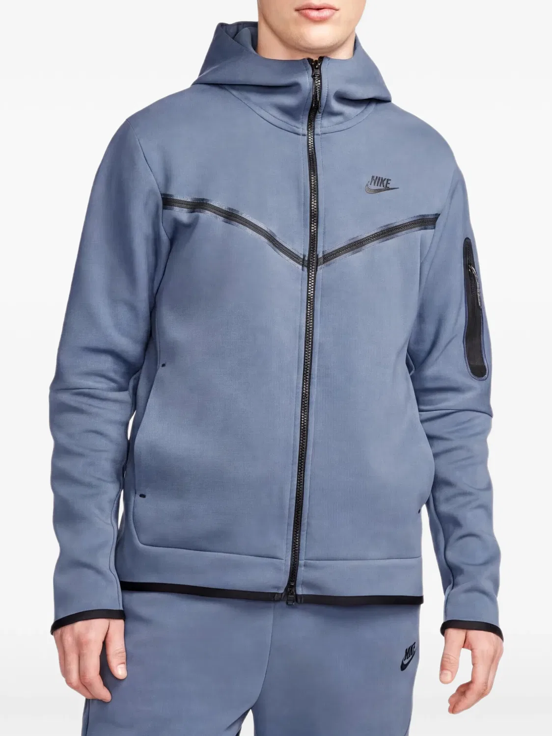 Худи на молнии Nike, синий — фото 2