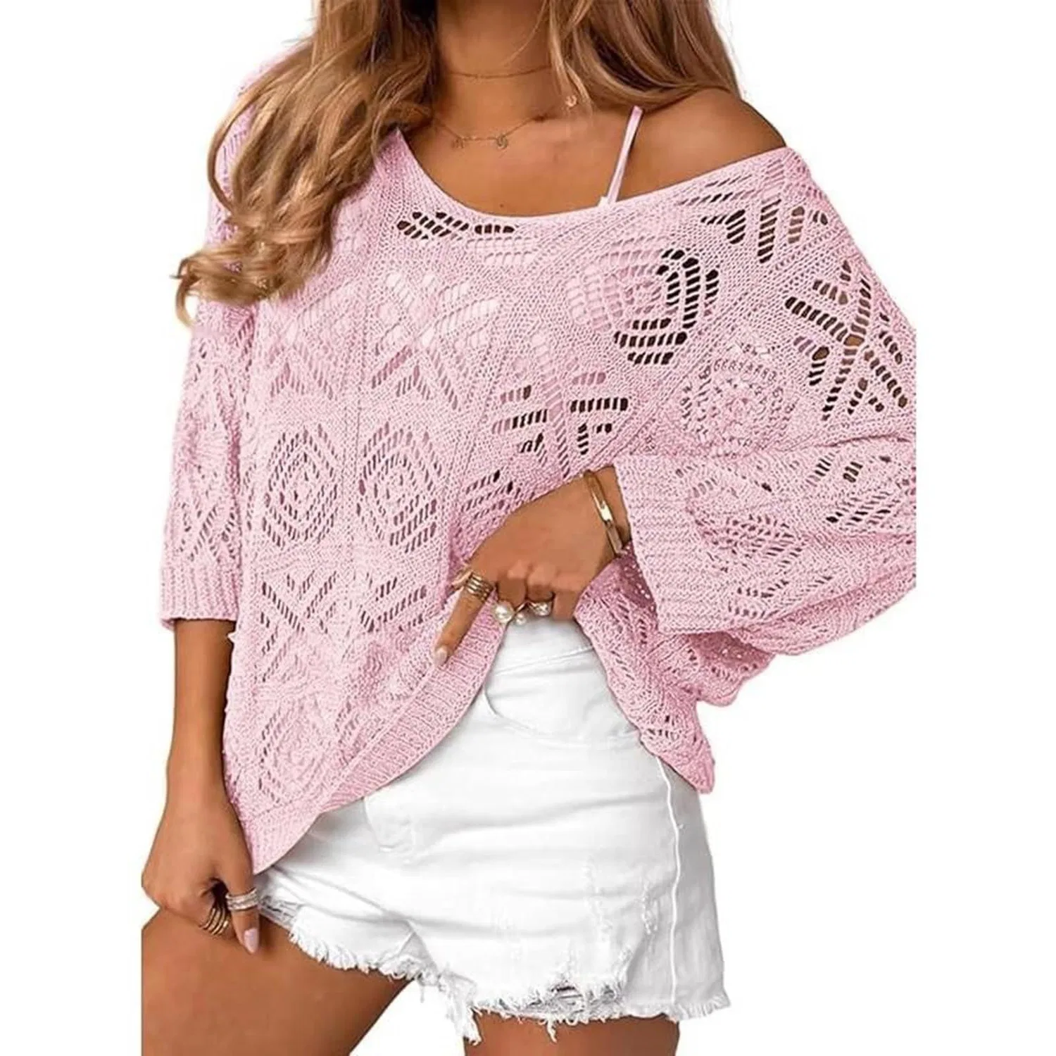 Женская туника с принтом Hippie Tunic, Rosa Chiaro