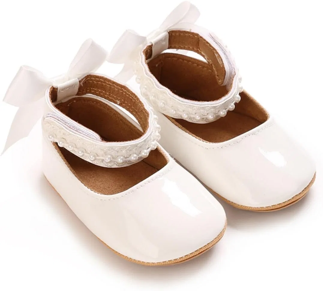 Детские туфли Мэри Джейн для девочек LAFEGEN, White — фото 3