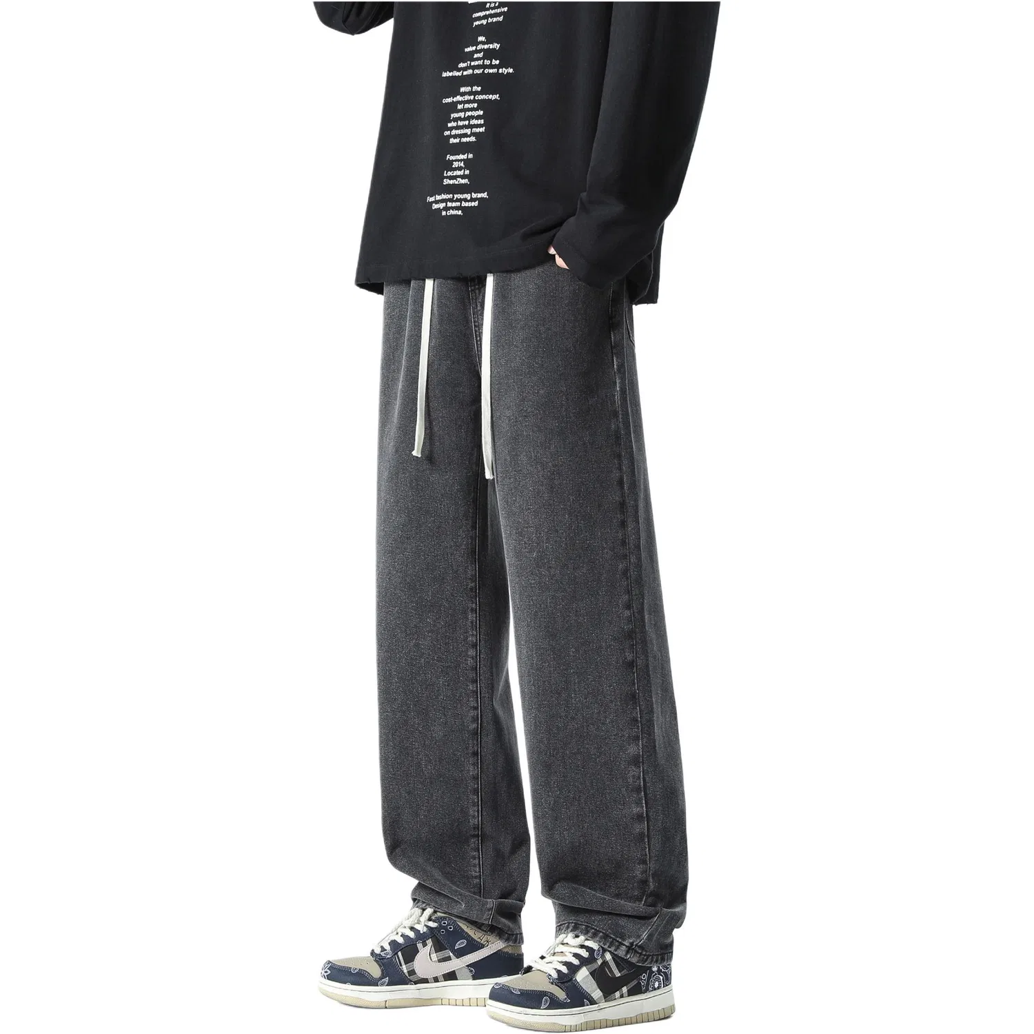 Детские джинсы прямого кроя COMOWA, Gray