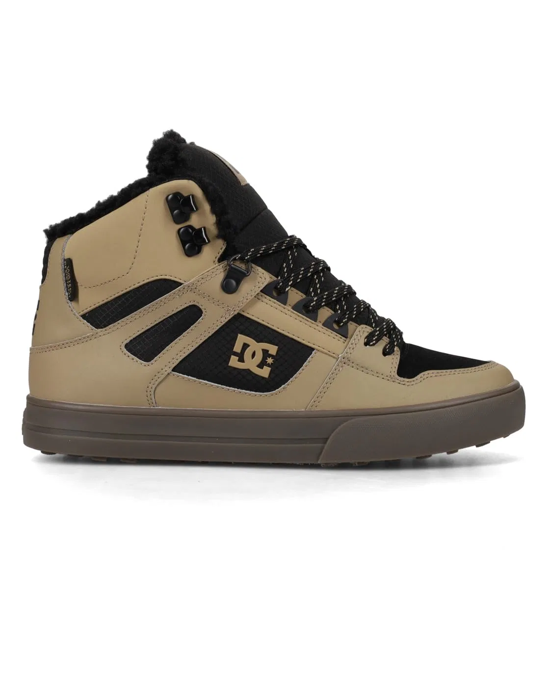 Детские кроссовки для мальчиков с теплой подкладкой Pure High Wnt DC Shoes, Light Black — фото 2