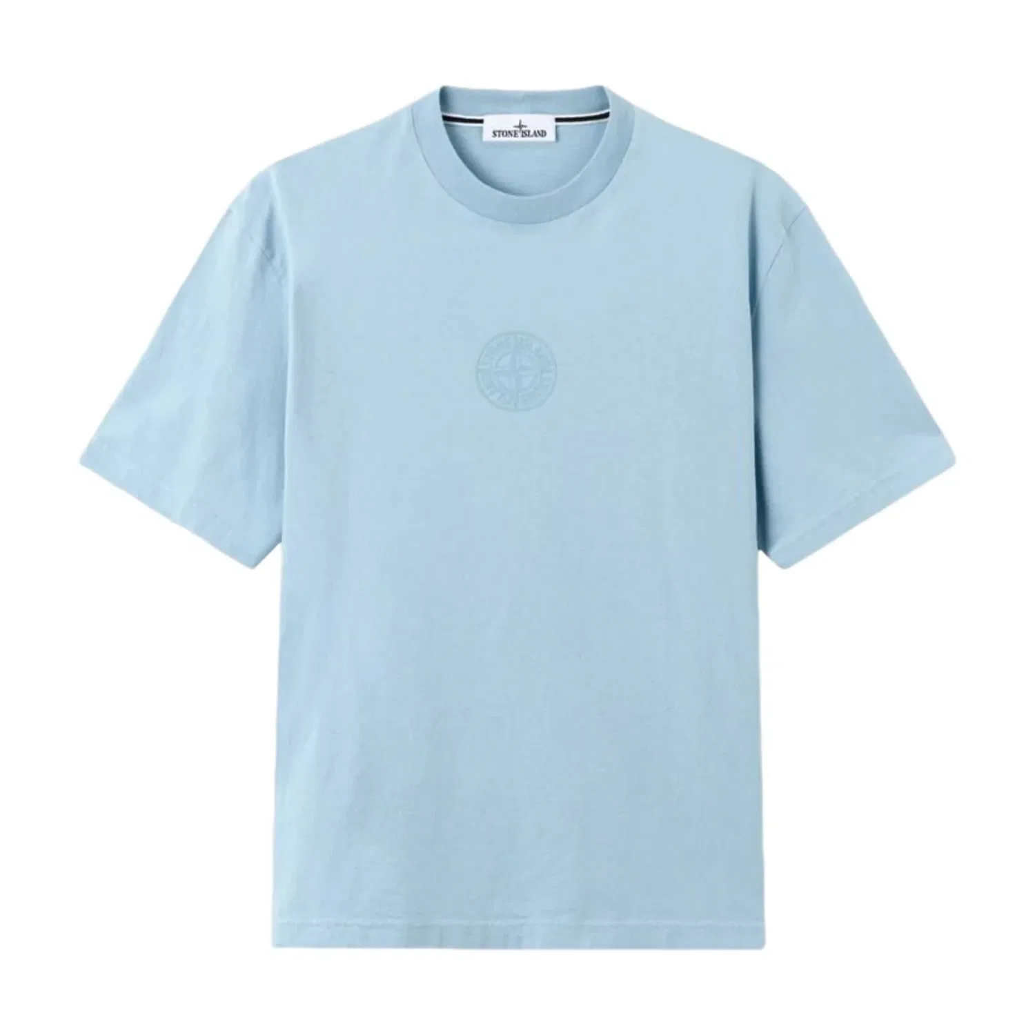 Футболка STONE ISLAND 2100001 Camo Compass 'Dust Blue' L1S152100001S0E14V004A, синий — фото 2