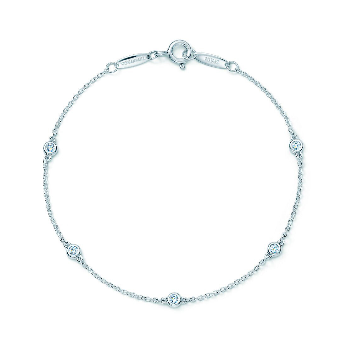 

Браслет Tiffany & Co. Elsa Peretti Diamonds by the Yard, серебро/бриллиант