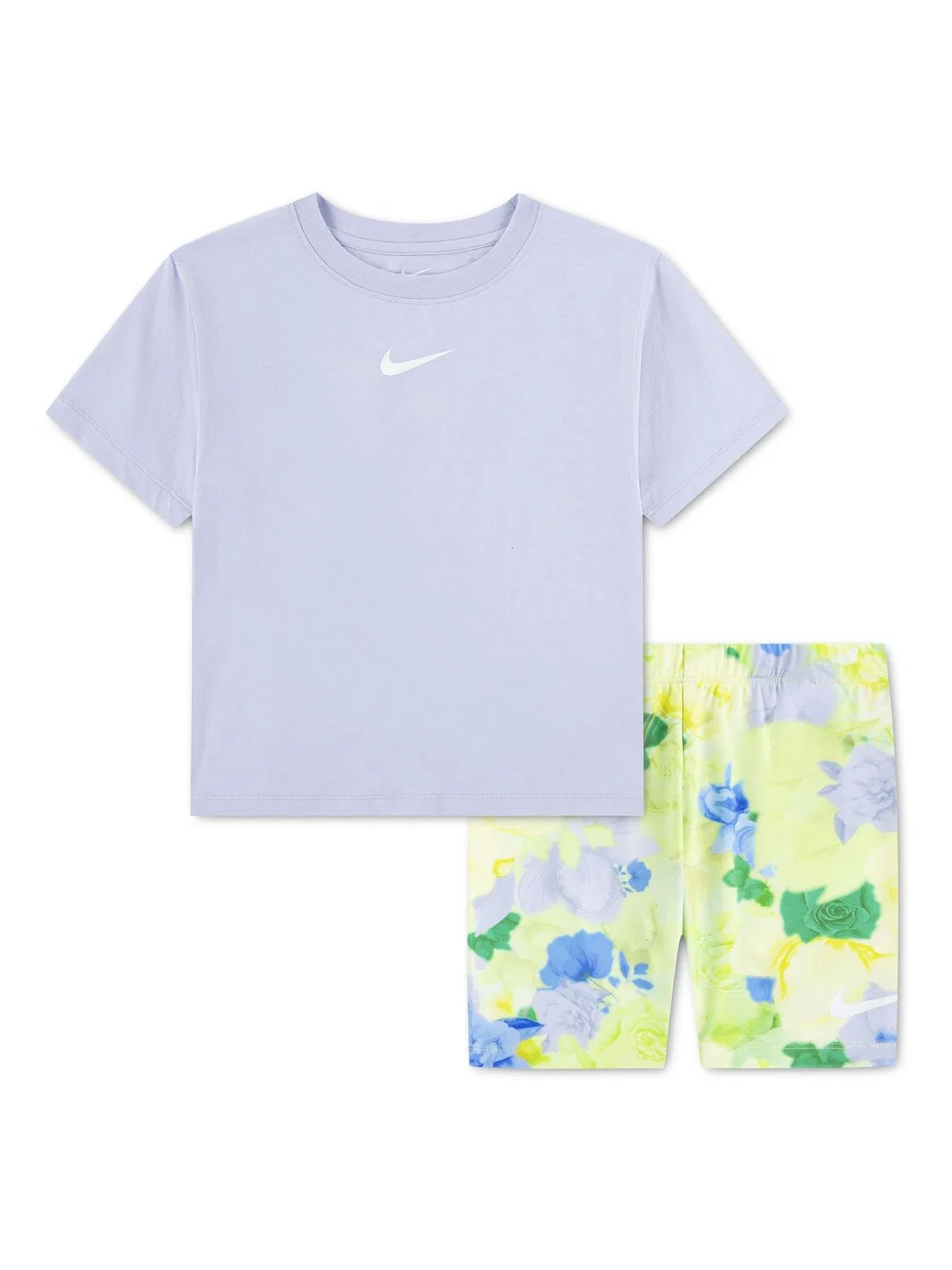 Комплект из футболки и шорт Nike, желтый
