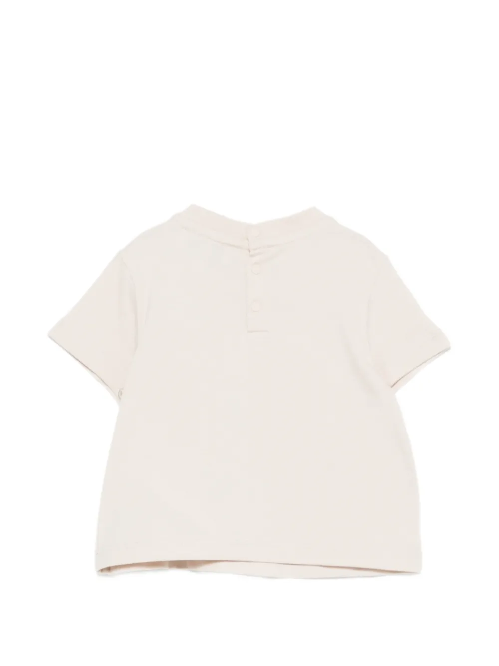 Футболка с принтом Emporio Armani Kids, бежевый — фото 2