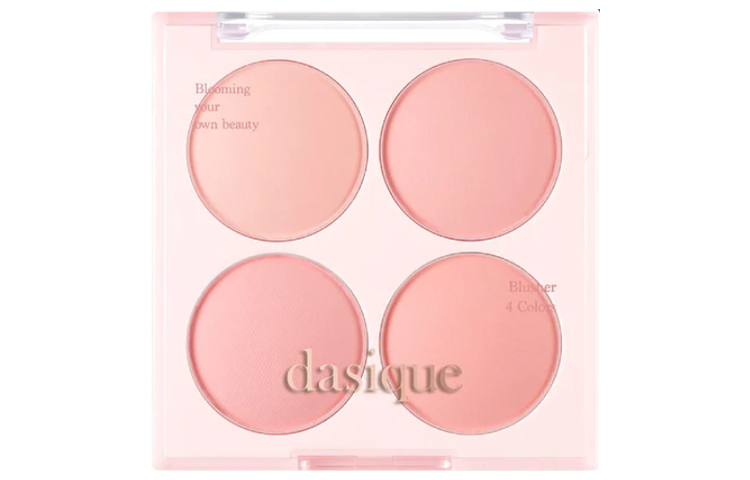 Dasique Палитра румян Ice Cream Collection четыре оттенка не скатывается матовые легко растушевываются натуральные — фото 3