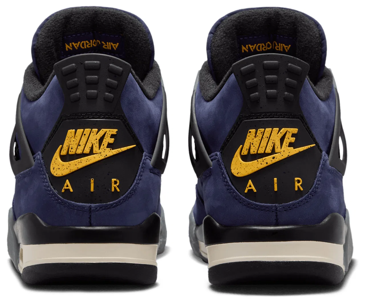 Кроссовки для мальчиков Air 4 Retro Jordan, фиолетовый/черный — фото 3