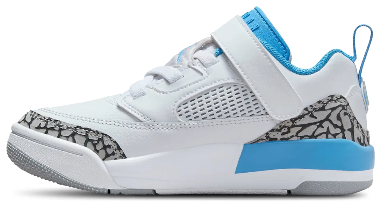 Кроссовки для мальчиков Spizike Low Jordan, цвет White/University Blue/Grey — фото 2
