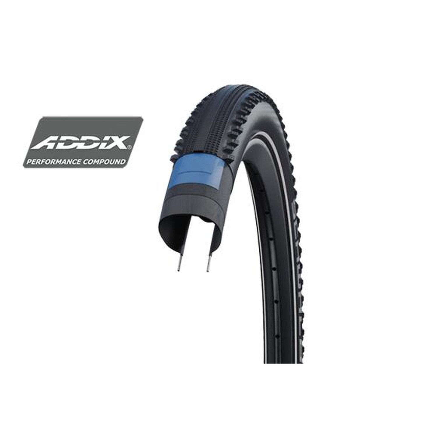

Шина Schwalbe Hurricane, черный/серебряный