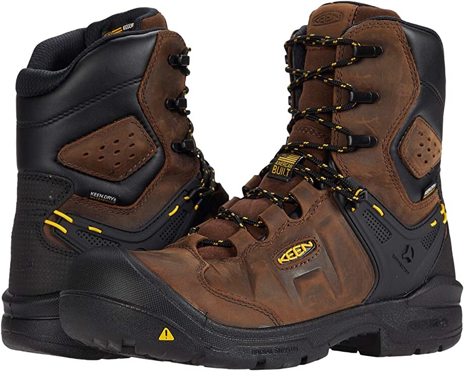 

Ботинки Dover 8" Waterproof (Carbon-fiber Toe) KEEN Utility, темная земля