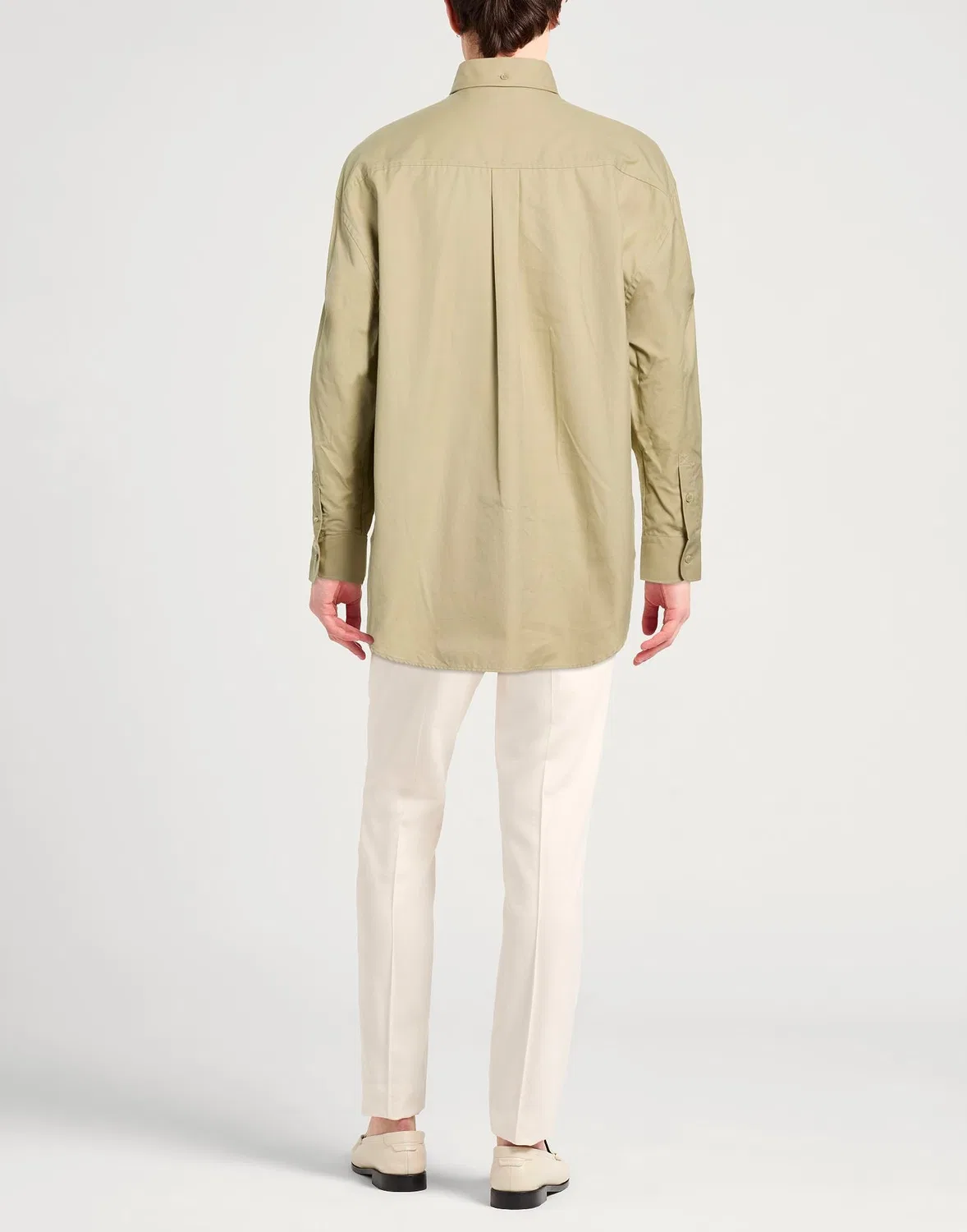 Мужская рубашка с вышивкой Regular-Fit Shirt Burberry, хаки — фото 3