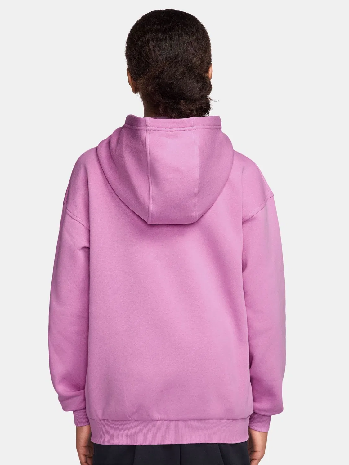 Толстовка оверсайз Nike College Club Fleece, Magenta Pink — фото 2