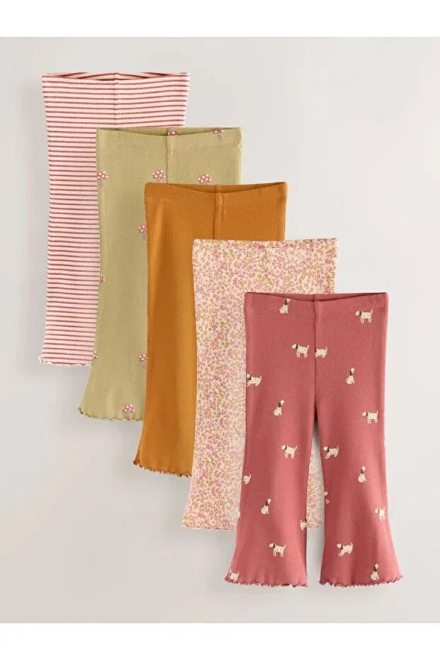 Детские леггинсы с принтом комплект 5 предметов Next Baby, Multicolor