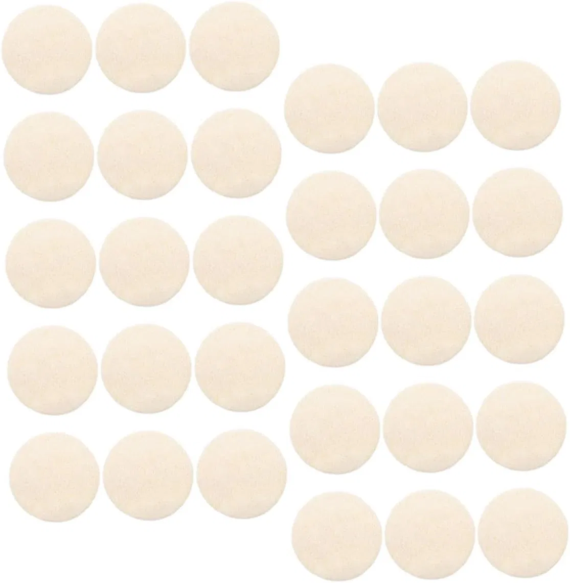 Набор скрабов для лица из люфы, 30 шт, 5.5x5.5 см, VERDANVERSE, Beige