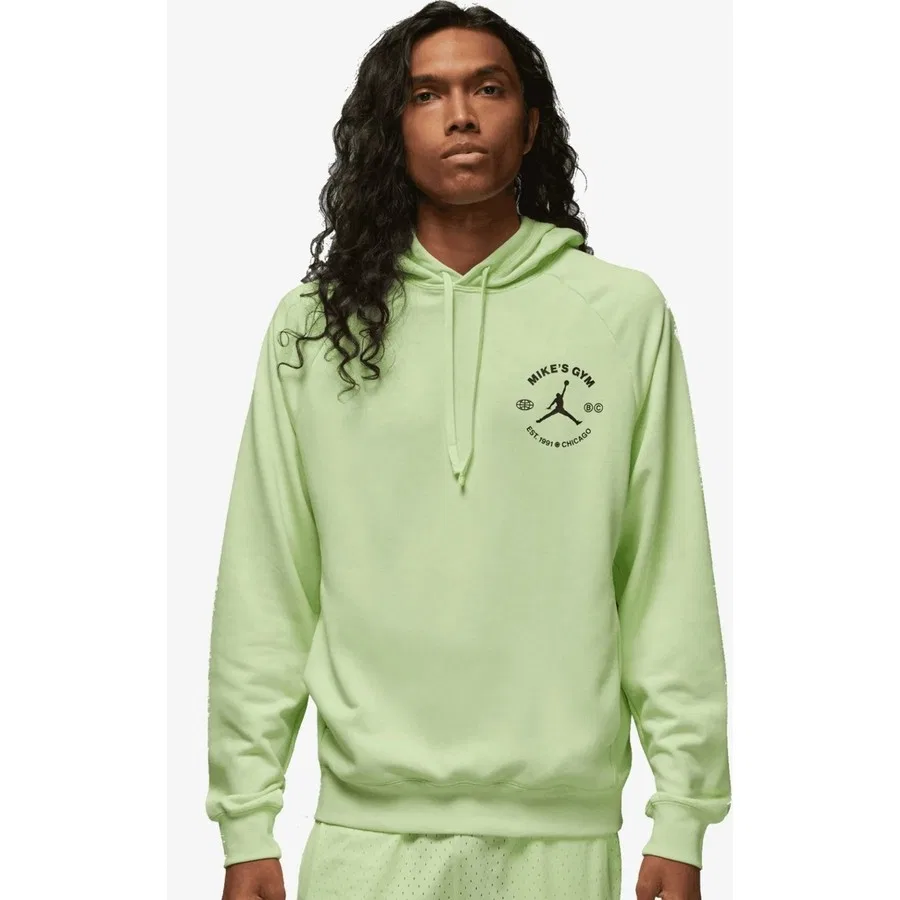 Мужской флисовый худи с капюшоном Jordan Dri-FIT Sport BC Nike, Зеленый