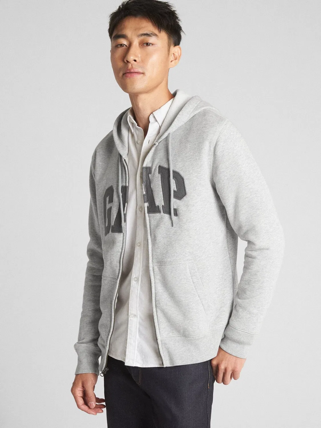 Худи Gap с логотипом, Light Grey