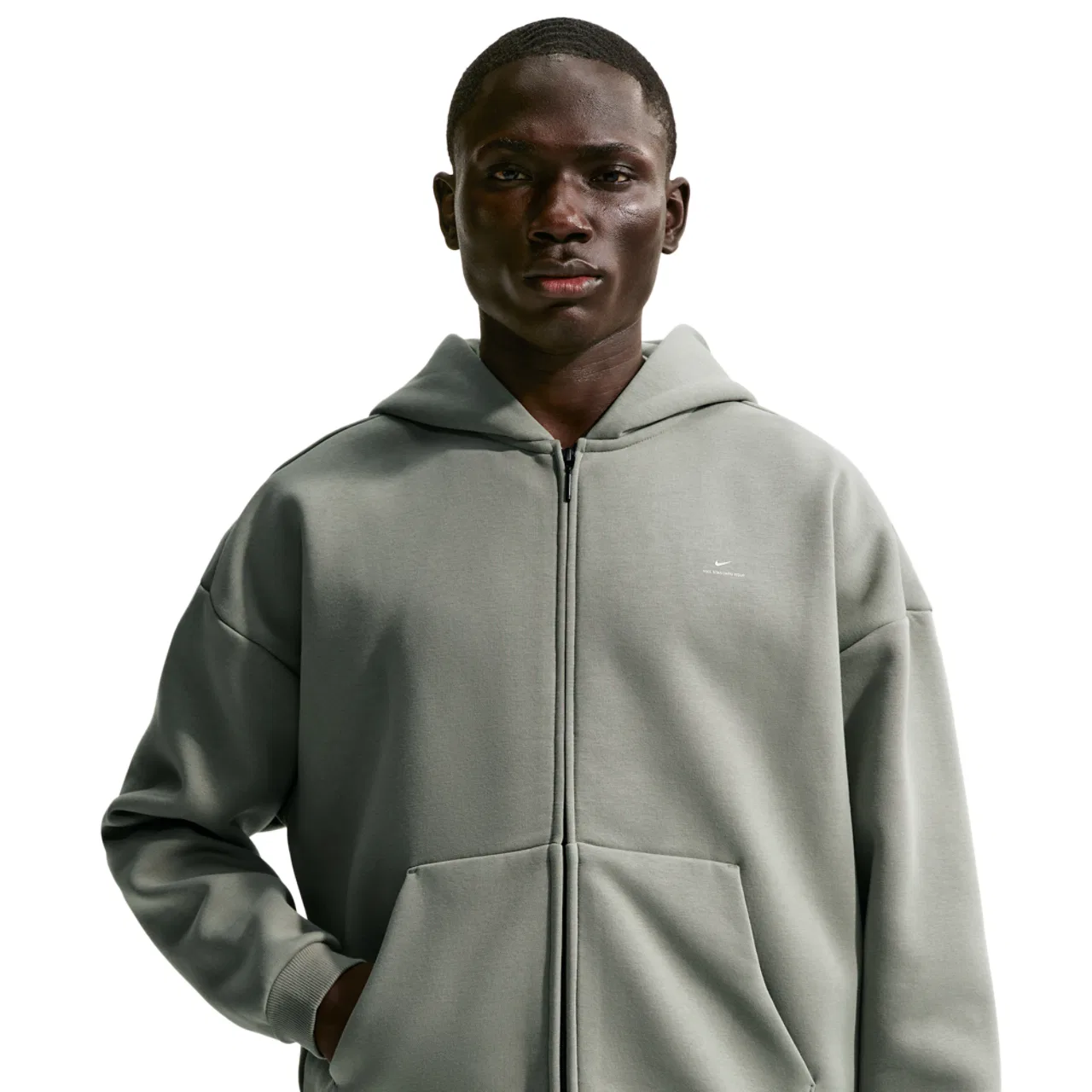 Мужское худи TF SI Brush Hoodie Nike, цвет Dark Stucco/Pale Ivory