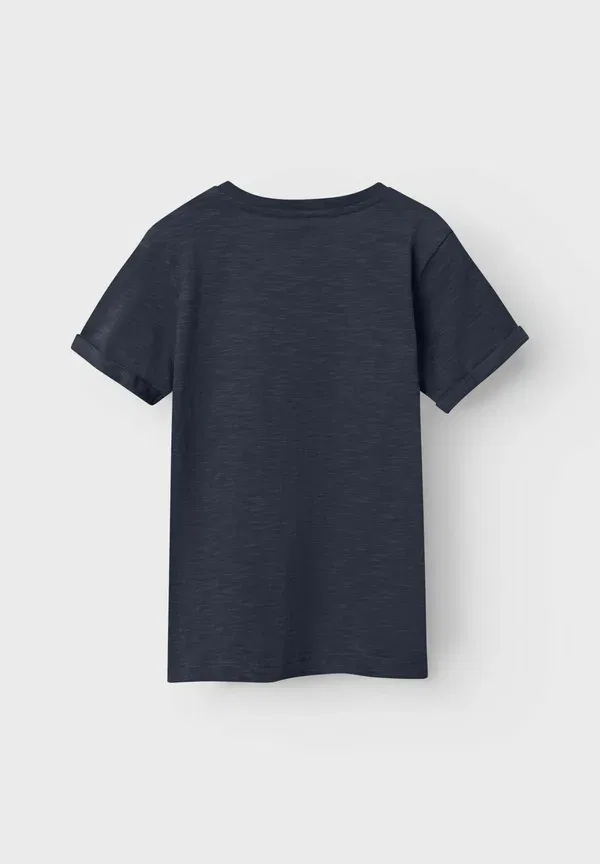 Футболка хлопковая Basic T-shirt Name It, Dark Sapphire, темный сапфир — фото 3