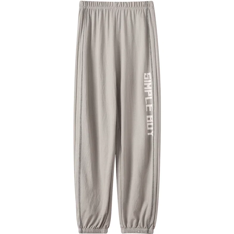Детские спортивные штаны с принтом Red Bean, Medium Gray