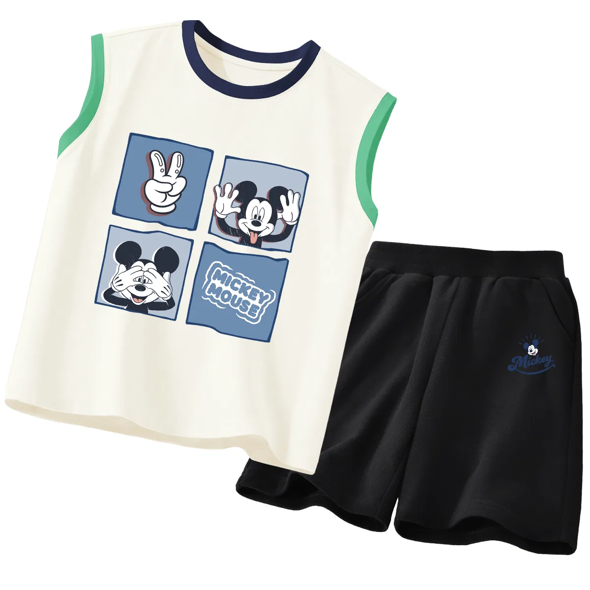 Детский спортивный костюм с круглым вырезом, Disney, Dior Crystal Nude Blue Pink+Dior Lift K Black — фото 4