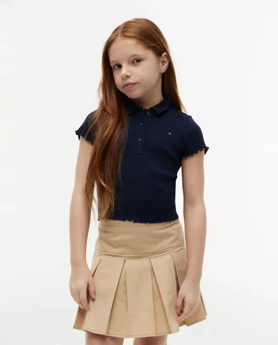 Детские спортивные штаны для девочек с логотипом Tommy Hilfiger, Azul