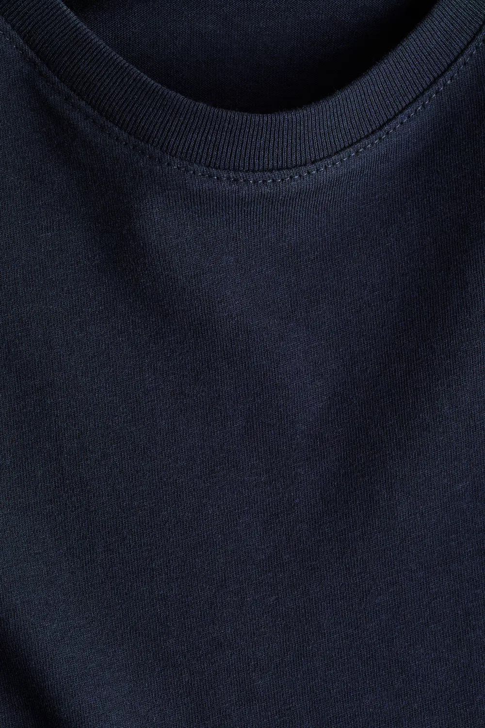 Хлопковая футболка H&M, Marineblau — фото 2