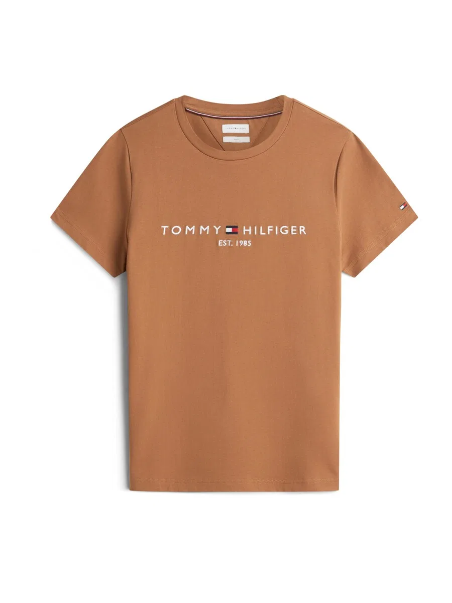 Рубашка TOMMY HILFIGER прямого кроя, цвет карамель