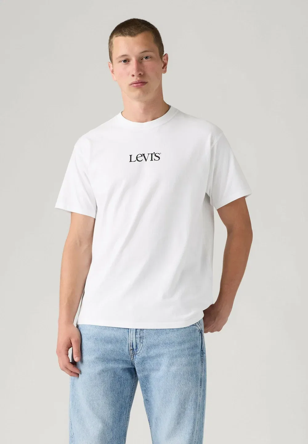 Футболка в винтажном стиле с графическим принтом 501 blues vw whi - футболка с принтом Levi'S, Record Swap Egret - Whites
