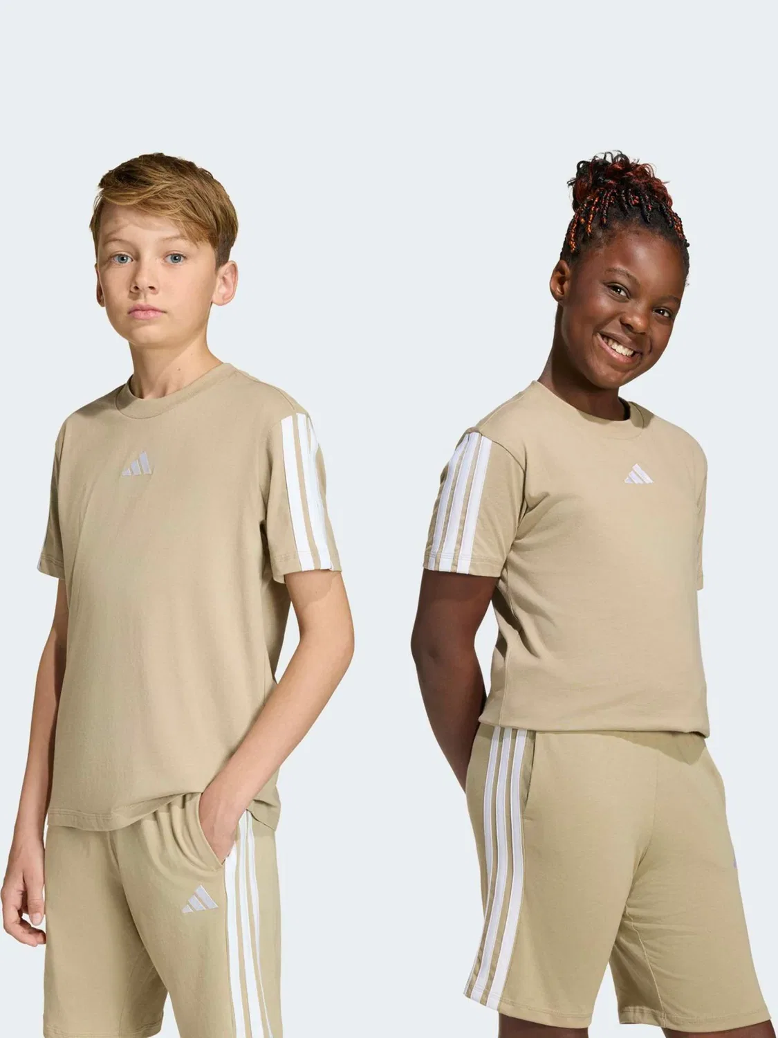 Футболка хлопковая Essentials adidas, коричневый