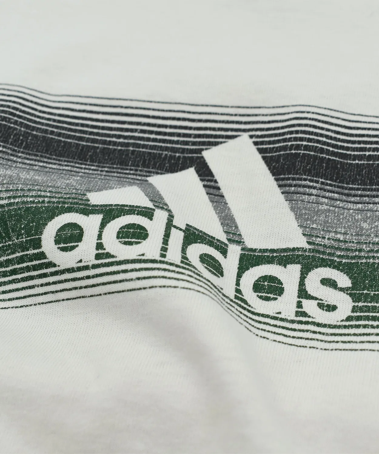Мужская футболка с принтом Adidas Performance Logo, Off White — фото 3