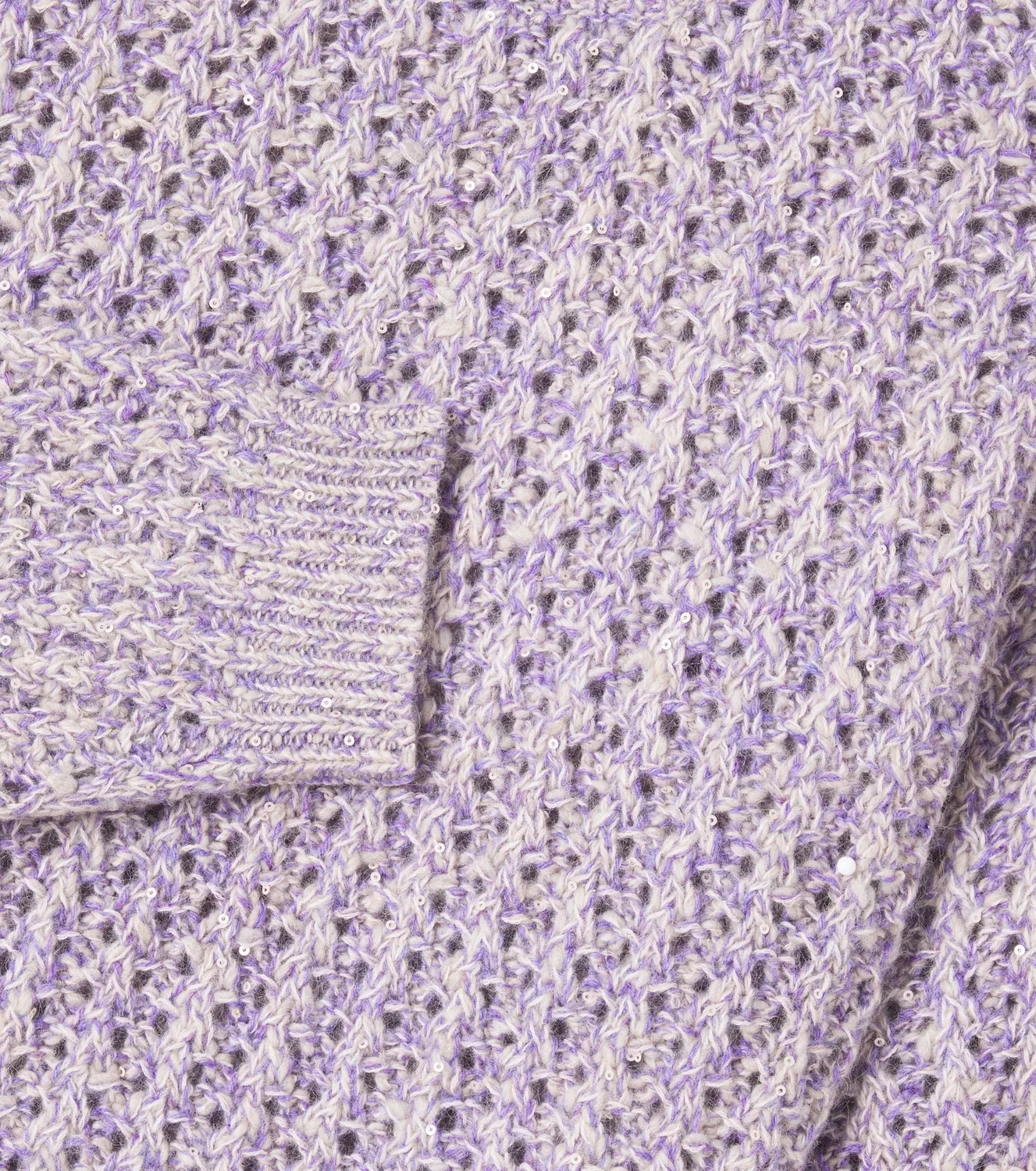 Свитер из шерсти и кашемира Brunello Cucinelli Kids, фиолетовый — фото 3