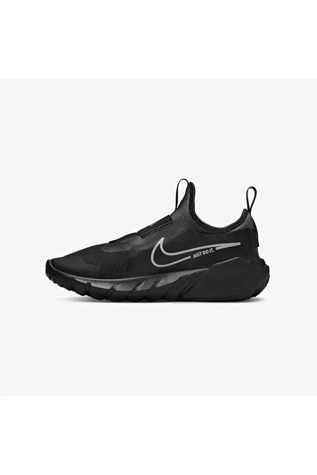 Детские кроссовки для девочек с эластичными шнурками Flex Runner 2 GS Rubberized Nike, Black — фото 2