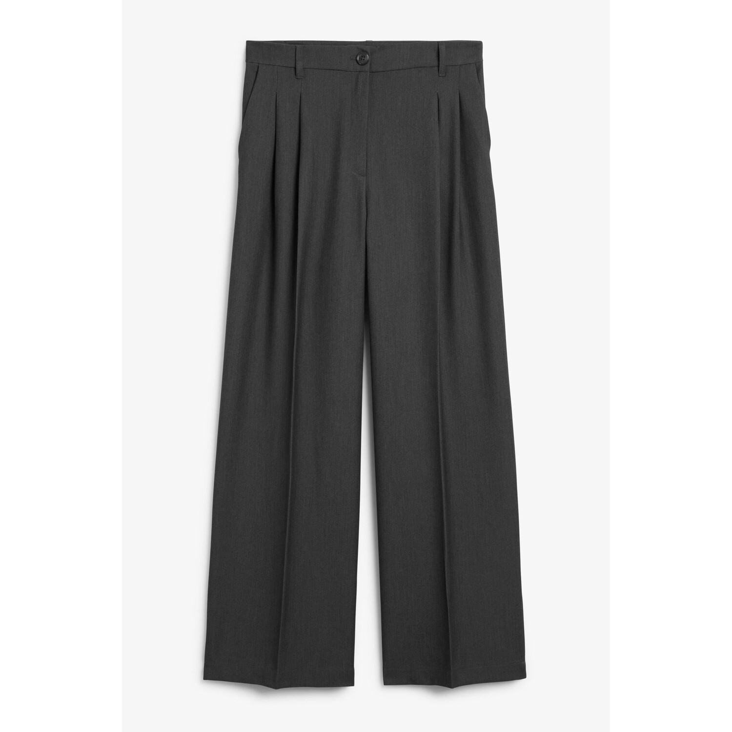 

Брюки Monki High Waist Wide Leg, темно-серый