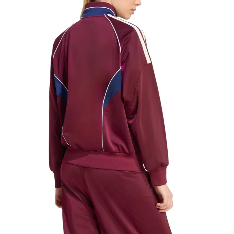 Женская куртка с водолазкой Бургунди Adidas, Burgundy — фото 4