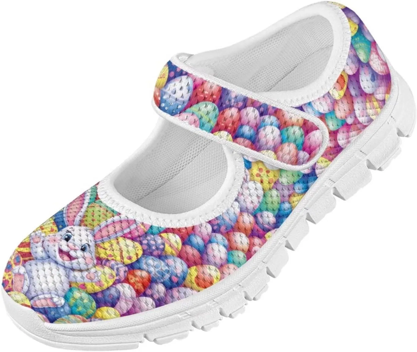 Детские балетки для девочек Mary Janes BIGCARJOB, Colorful Egg Rabbit