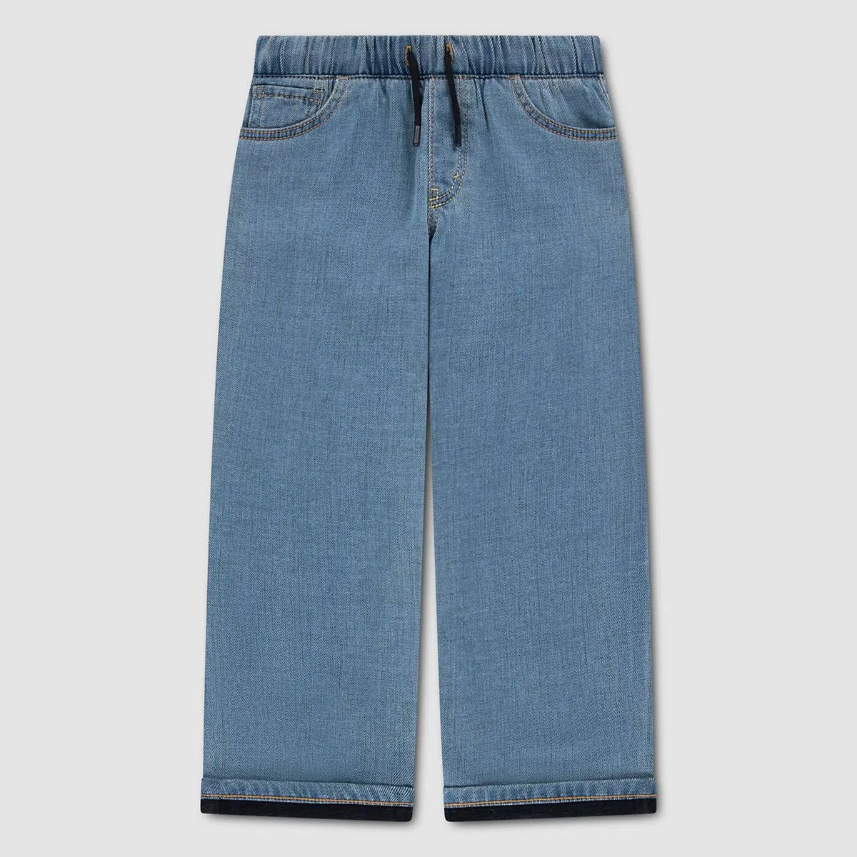 Свободные джинсы на резинке для мальчиков 2-4 лет Levi's, Basil Sky - Medium Wash