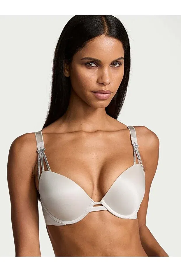 Женский бюстгальтер-пуш-ап с бретельками-спагетти Starstruck Victoria'S Secret, Dolphin Gray