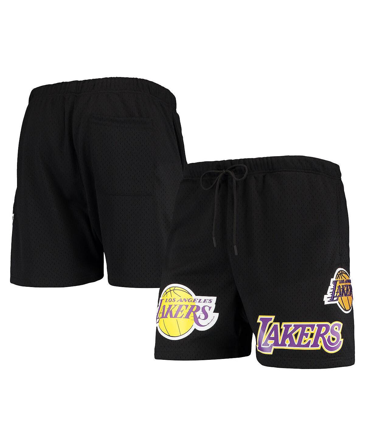 Мужские черные сетчатые шорты los angeles lakers capsule Pro Standard, черный - фото