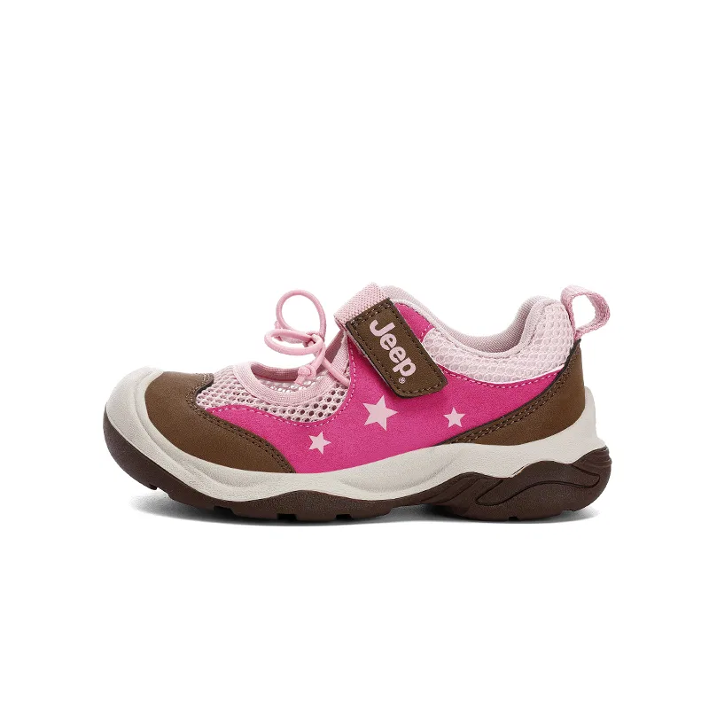 Детские кроссовки с защитой от истирания Jeep Explorer 2.0, Coffee Brown/Haitang Pink