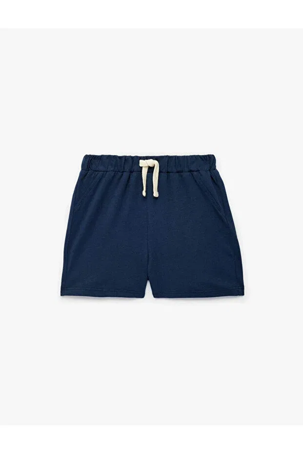 Детские шорты для мальчиков хлопковые Regular fit Cotton Navy Blue Baby Boy Shorts 6smb40006tk Koton, Navy Blue