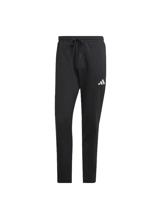 Штаны из футера с маленьким логотипом Adidas, черный