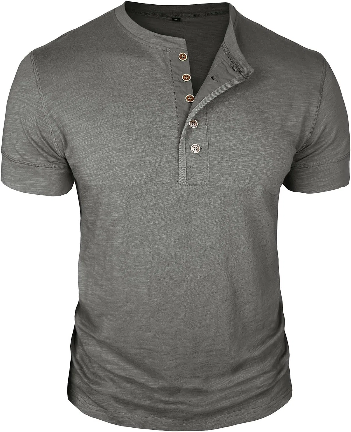 Мужская футболка-поло с коротким рукавом Henley, Dark Gray