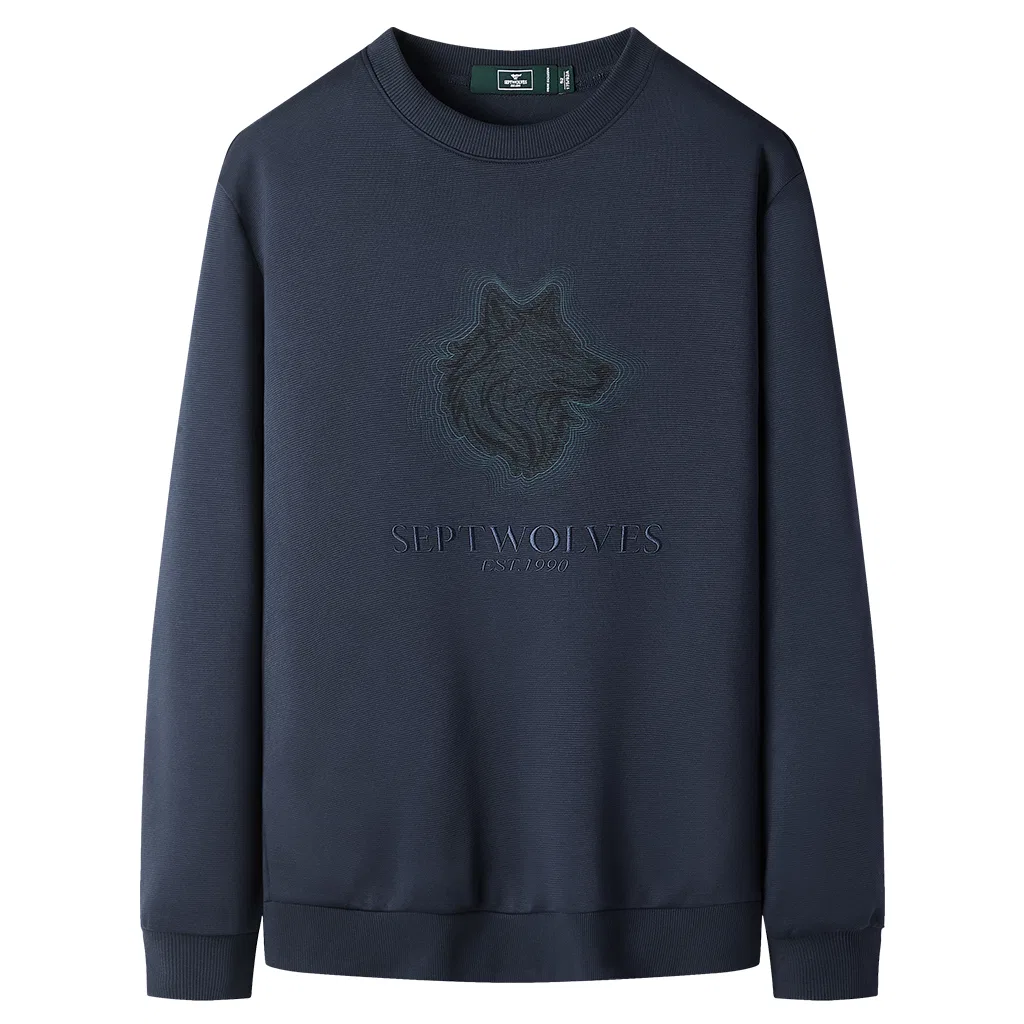 Детский свитшот с принтом Navy Blue SEPTWOLVES