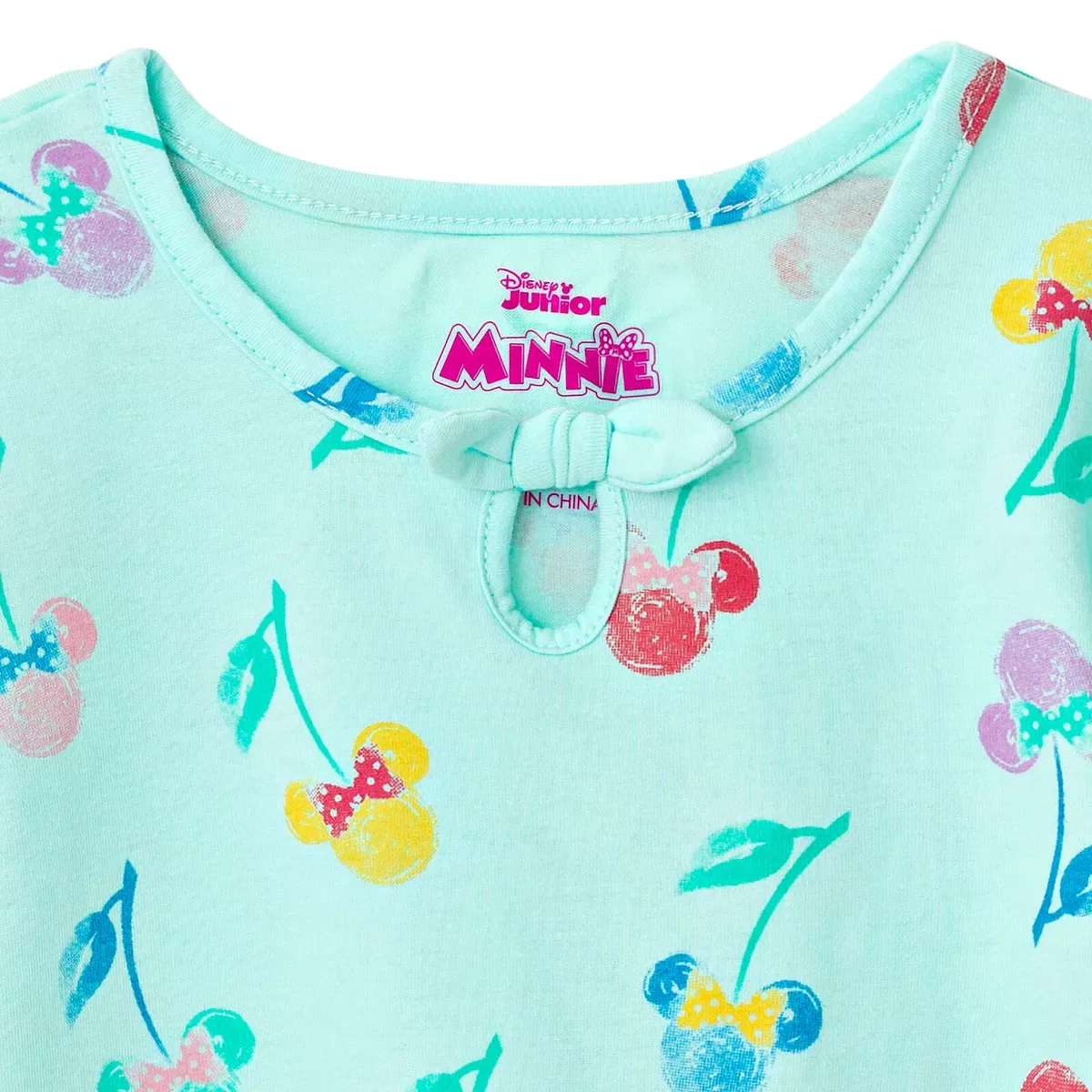 Детское платье для девочек с принтом Minnie Mouse Disney, Turquoise Blue — фото 4
